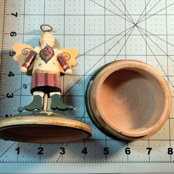 Midwest Of Cannon Falls Angel Trinket Box Wooden Figurine - Picture 6 of 12